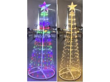 Zdjęcie: Lampki Led ze stelażem w kształcie choinki 250 cm EKO - LIGHT