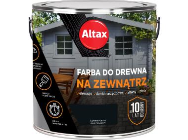 Zdjęcie: Farba do drewna na zewnątrz 2,5 L czarny połysk ALTAX