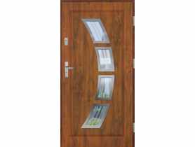 Drzwi zewnętrzne stalowo-drewniane Disting Figaro 03 Dąb złoty 80 cm prawe KR CENTER