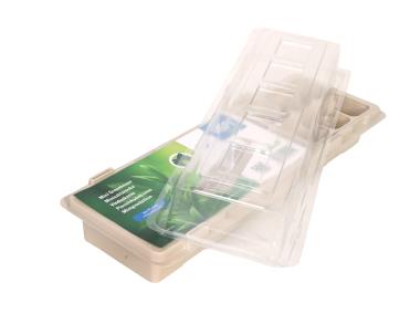 Zdjęcie: Miniszklarenka 47x16 cm z 18 doniczkami, z przykryciem VEFI