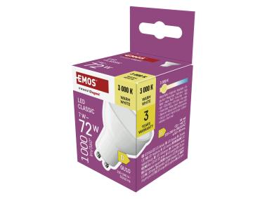 Zdjęcie: Żarówka LED MR16 7 W 1000 lm GU10 światło ciepłe EMOS