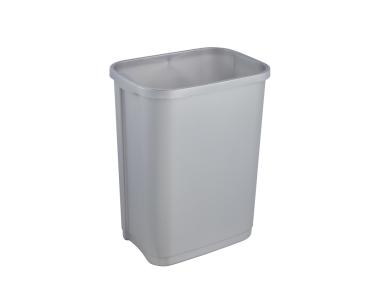 Zdjęcie: Kosz na śmieci z odchylaną pokrywą rasmus 10 L srebrny KEEEPER