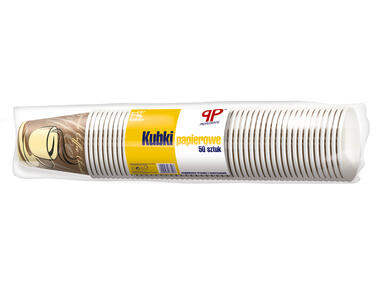 Zdjęcie: Kubki papierowe 0,25 L - 50 szt. PP PROFESSIONAL