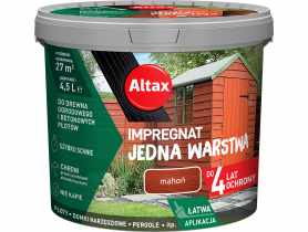 Impregnat Jedna warstwa 4 lata, mahoń 4,5 L ALTAX