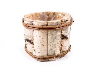 Zdjęcie: Skrzynka z brzozy z folią 16x16x12 cm okrągła TIN TOURS