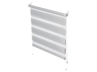Zdjęcie: Roleta mini Zebra 730 szary 46x150 cm GARDINIA