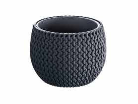 Doniczka Splofy Bowl antracytowy18 cm PROSPERPLAST