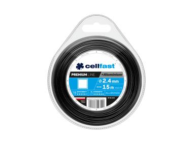 Zdjęcie: Żyłka tnąca do wykaszarek ręcznych Premium 2,4 mm, 15 m kwadrat CELLFAST
