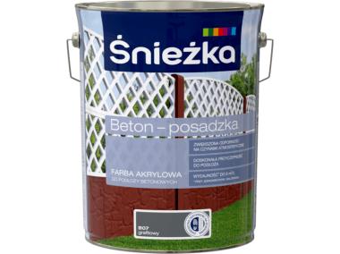 Zdjęcie: Farba akrylowa beton posadzka grafitowy 5L ŚNIEŻKA