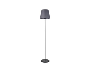 Zdjęcie: Lampa podłogowa Artemis czarna podstawa, szary abażur ADRILUX
