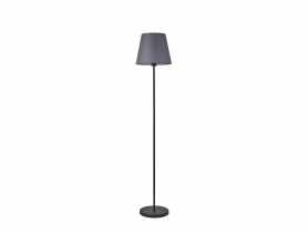 Lampa podłogowa Artemis czarna podstawa, szary abażur ADRILUX