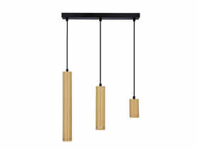 Lampa wisząca Tubo 3-punktowa czarna CANDELLUX
