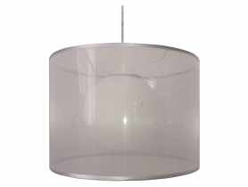 Lampa sufitowa wisząca Chicago 60 W srebrna CANDELLUX