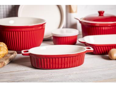 Zdjęcie: Naczynie do zapiekania ceramiczne Red Chilli czerwone 27 cm ALTOM DESIGN