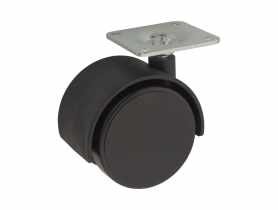Kółko meblowe 50 mm, 40 kg, płyta mocująca METRO