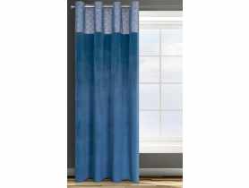 Zasłona gotowa D91 Agnes 140x250 cm granatowy EUROFIRANY