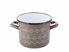 Garnek emaliowany Fiorenta prosty 18 cm - 3,2 L EMALIA PLESZEW