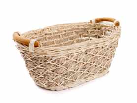 Koszk rattanowy przeplatany sizalem 28x16x11 cm owalny TIN TOURS
