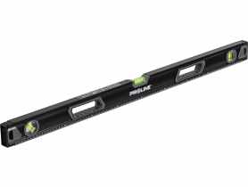 Poziomnica premium uchwyty, 3 libelki, frezowana, 0,5mm / 1m, poziomica, magnes 2%, 100 cm PROLINE