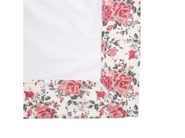 Zdjęcie: Obrus 110x160 cm biały, obszycie róża ALTOMDESIGN