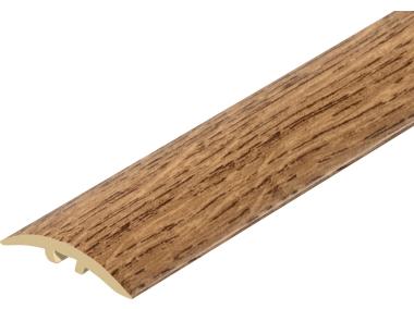 Zdjęcie: Kształtownik PVC wcisk wąski 30 mm 2w1 L= 1,80 m Dąb Palony okleina mat CEZAR