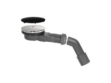 Zdjęcie: Odpływ brodzikowy Slim fi 90 z dwoma grzybkami chrom i czarny TYCNER