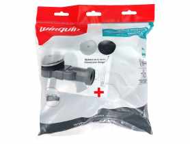 Odpływ brodzikowy Slim fi 90 z dwoma grzybkami chrom i czarny TYCNER