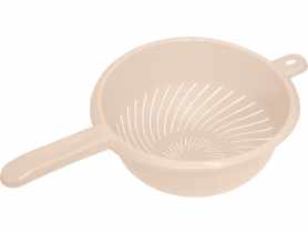 Cedzak z uchwytem 24 cm kremowy KEEEPER
