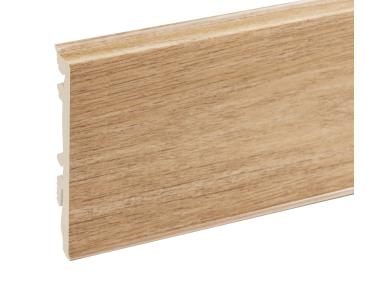Zdjęcie: Listwa przypodłogowa PVC Masterline 1,3x8 cm, 2,2 m Tobacco Mat CEZAR