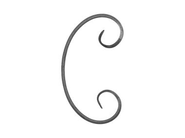 Zdjęcie: Motyw z płaskownika C 12x6 mm 220x120 mm METRO