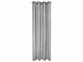 Firana Grand srebrna 140x250 cm na przelotkach EUROFIRANY