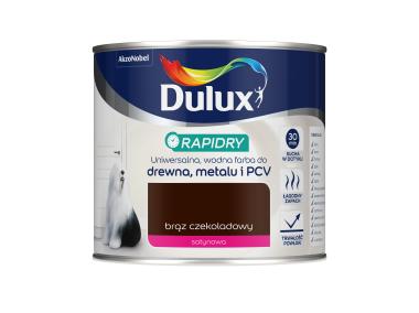 Zdjęcie: Farba do drewna, metalu i PCV Rapidry 0,4 L brąz czekoladowy DULUX