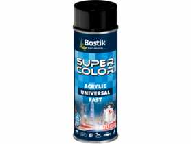 Lakier akrylowy ogólnego zastosowania Super Color Acrylic Universal Fast czarny 400 ml BOSTIK