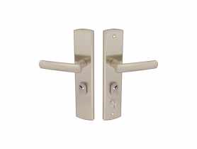 Klamka chińska Lupo nikiel lewa z blokadą CAMTRADE