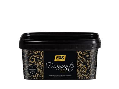 Zdjęcie: Farba dekoracyjna Fox Diamento 3D kolor carbon 1L ATLAS