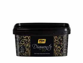 Farba dekoracyjna Fox Diamento 3D kolor carbon 1L ATLAS