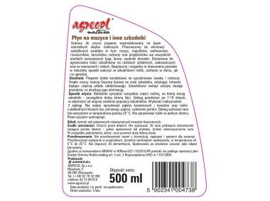 Zdjęcie: Preparat na szkodniki warzyw 0,5 L AGRECOL