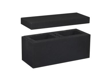Zdjęcie: System ogrodzeniowy Murro pustak 20x20x50,4 cm grafitowy POLBRUK