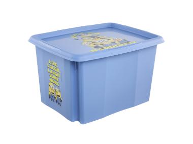 Zdjęcie: Skrzynka obrotowa z pokrywą Karolina Minions happiness 30 L KEEEPER