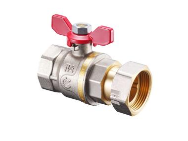 Zdjęcie: Zawór kulowy S30 z ruchomą nakrętką W/W 11/4" z motylkiem CALIDO