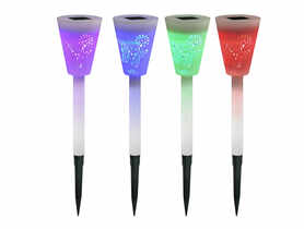 Lampka solarna Piano RGB biała POLUX