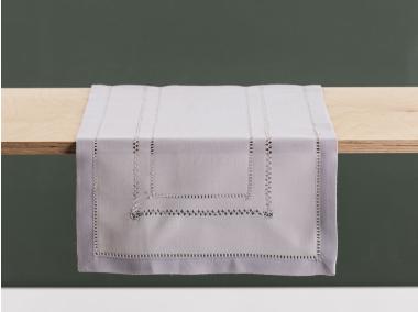 Zdjęcie: Bieżnik 40x140 cm popiel wykończenie ażurowe ALTOMDESIGN