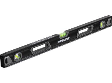 Zdjęcie: Poziomnica premium uchwyty, 3 libelki, frezowana, 0,5mm / 1m, poziomica, magnes 2%, 80 cm PROLINE