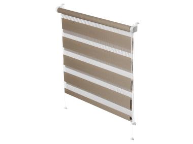 Zdjęcie: Roleta mini Zebra 728 mocca 83x215 cm GARDINIA