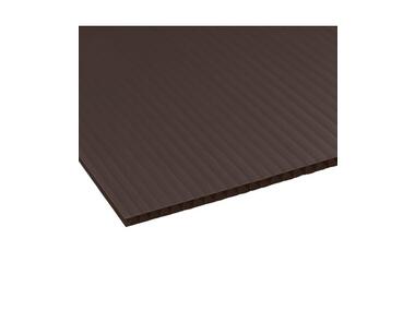 Zdjęcie: Płyta polipropylen kanalikowy 100x200 cm - 3 mm brązowa ROBELIT