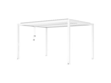 Zdjęcie: Pergola ogrodowo-tarasowa Luxe 3x4x2.5 m biała z LED na zamówienie MIRPOL