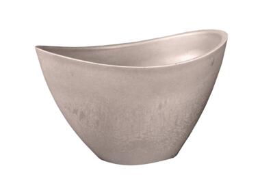 Zdjęcie: Donica kompozytowa łódka taupe 20x15x12 cm TIN GARDEN