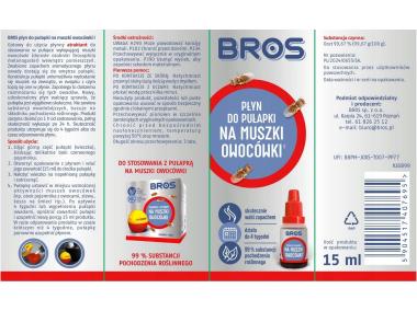 Zdjęcie: Płyn uzupełniający do pułapki na muszki owocówki 15 ml BROS
