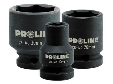 Zdjęcie: Nasadka udarowa 6-kątna Cr-Mo 3/4 - 32 mm z zawieszką PROLINE