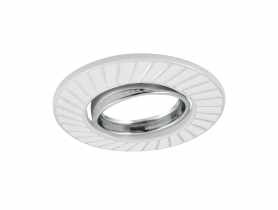 Oprawa podtynkowa Fobos 2in1 biało-srebrna POLUX